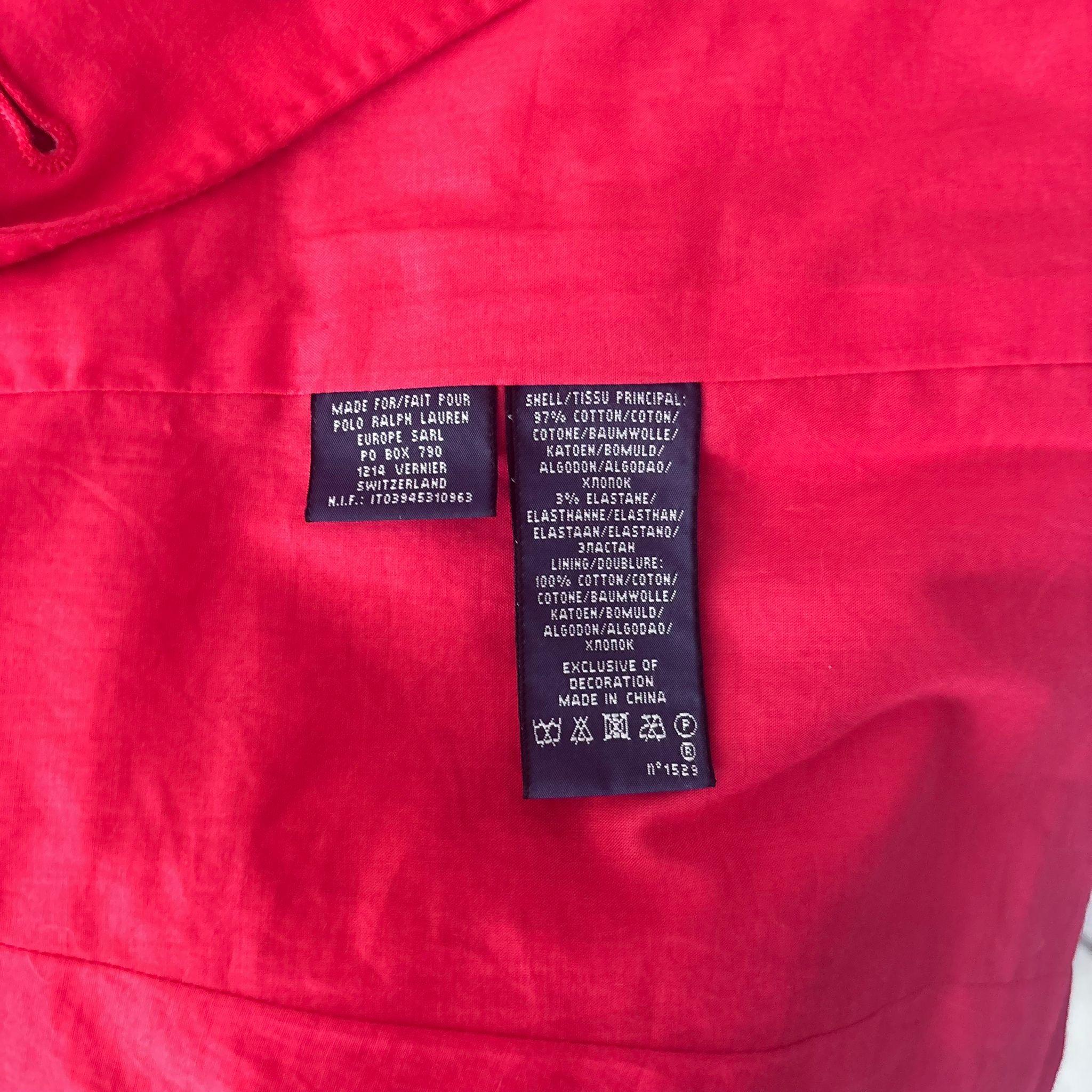 Ralph Lauren Blazer Rosso Donna con Stemma Ricamato “1967” , ottime condizioni in vendita 3