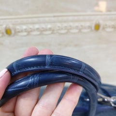 Ralph Lauren  Blue Alligator Ricky Bag