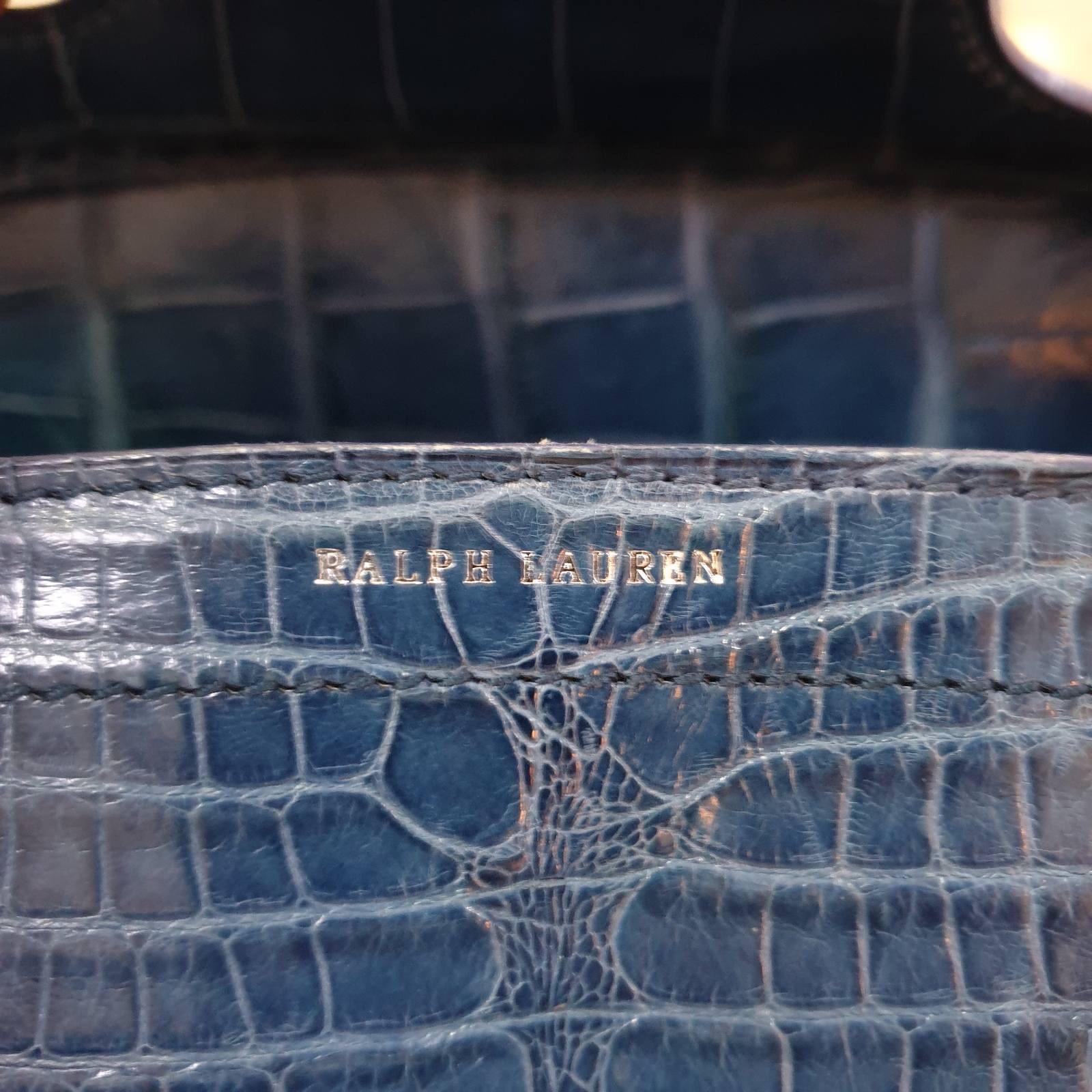 Ralph Lauren  Blue Alligator Ricky Bag 2