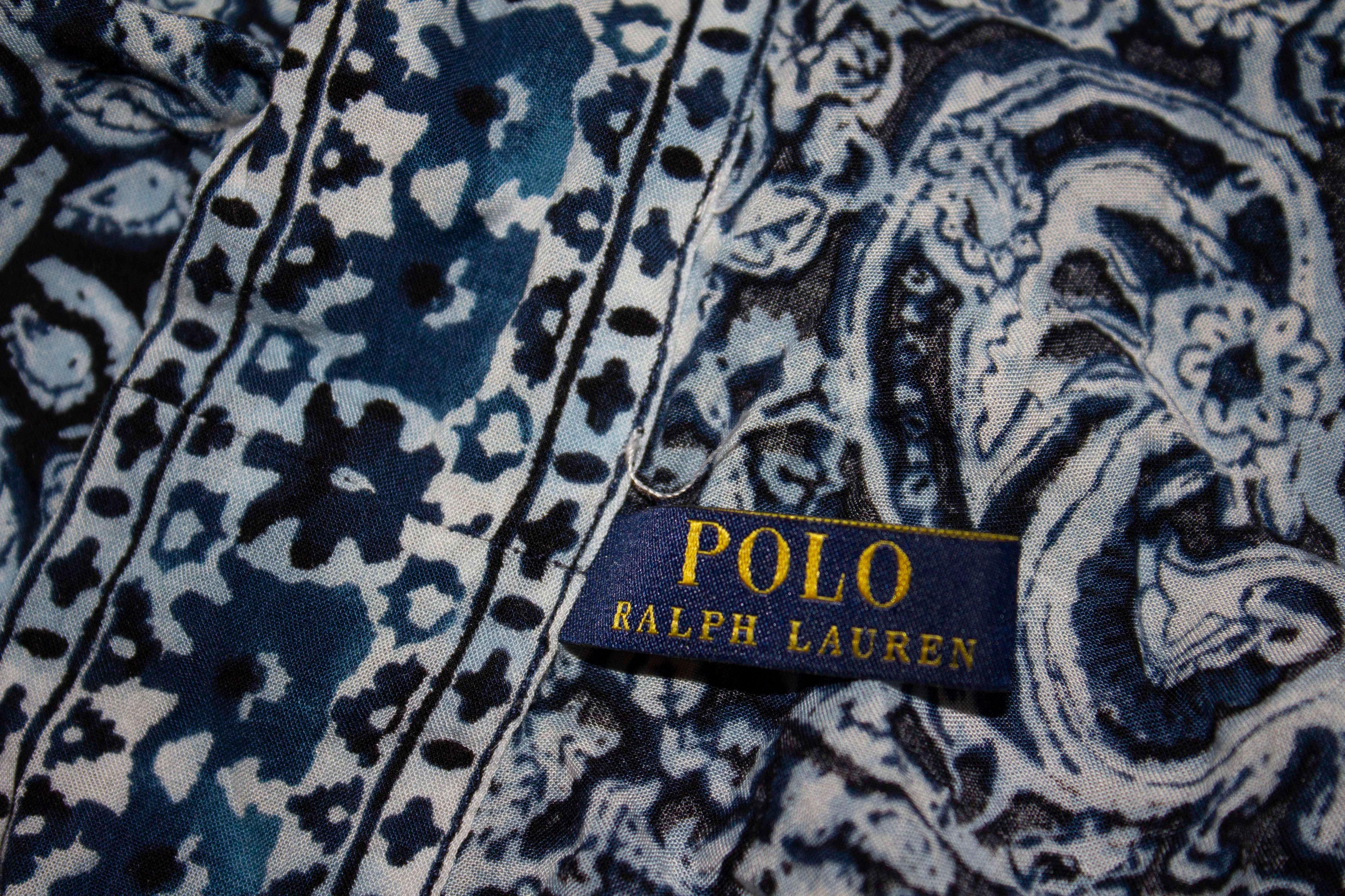 Ralph Lauren Blue and White Summer Cover Up For Sale 1