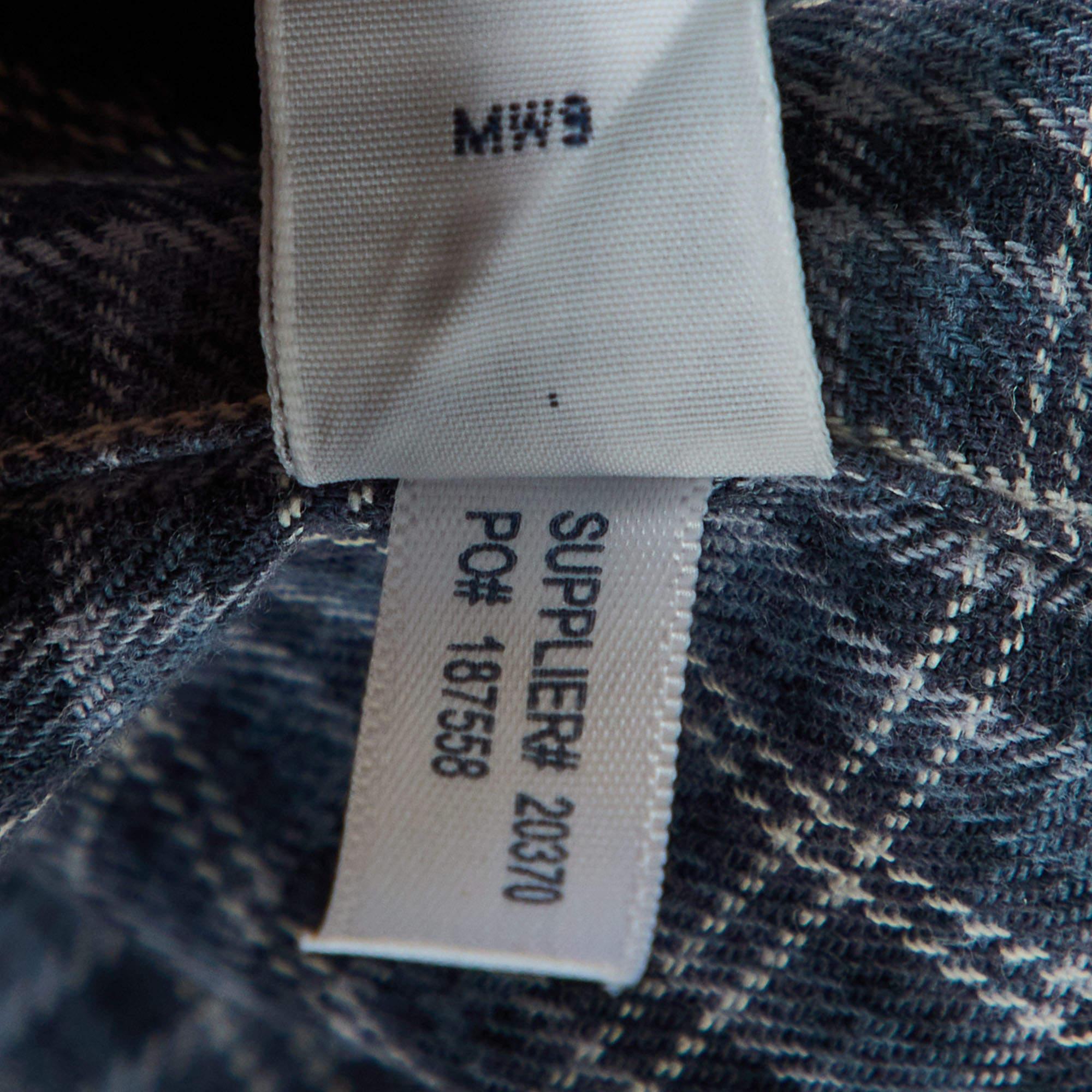 Uomo Ralph Lauren - Camicia a quadri blu in cotone dal taglio classico - S in vendita