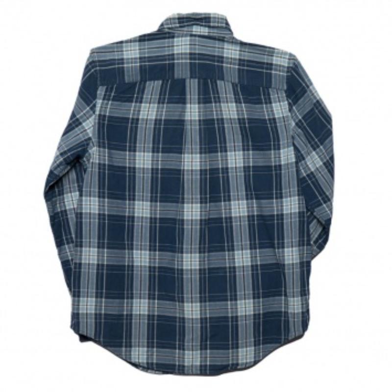Esta camisa de la Casa Ralph Lauren desprende clase y elegancia en todos los sentidos. Está confeccionado en algodón a cuadros azules con un detalle de botones en la parte delantera. Luce un aspecto llamativamente atractivo y atildado con esta