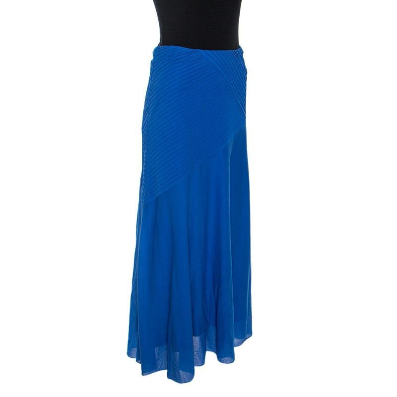 ralph lauren blue pleated skirt