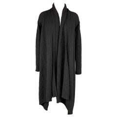 RALPH LAUREN Etiqueta Azul Talla XS Cárdigan de punto negro de lana / cachemira