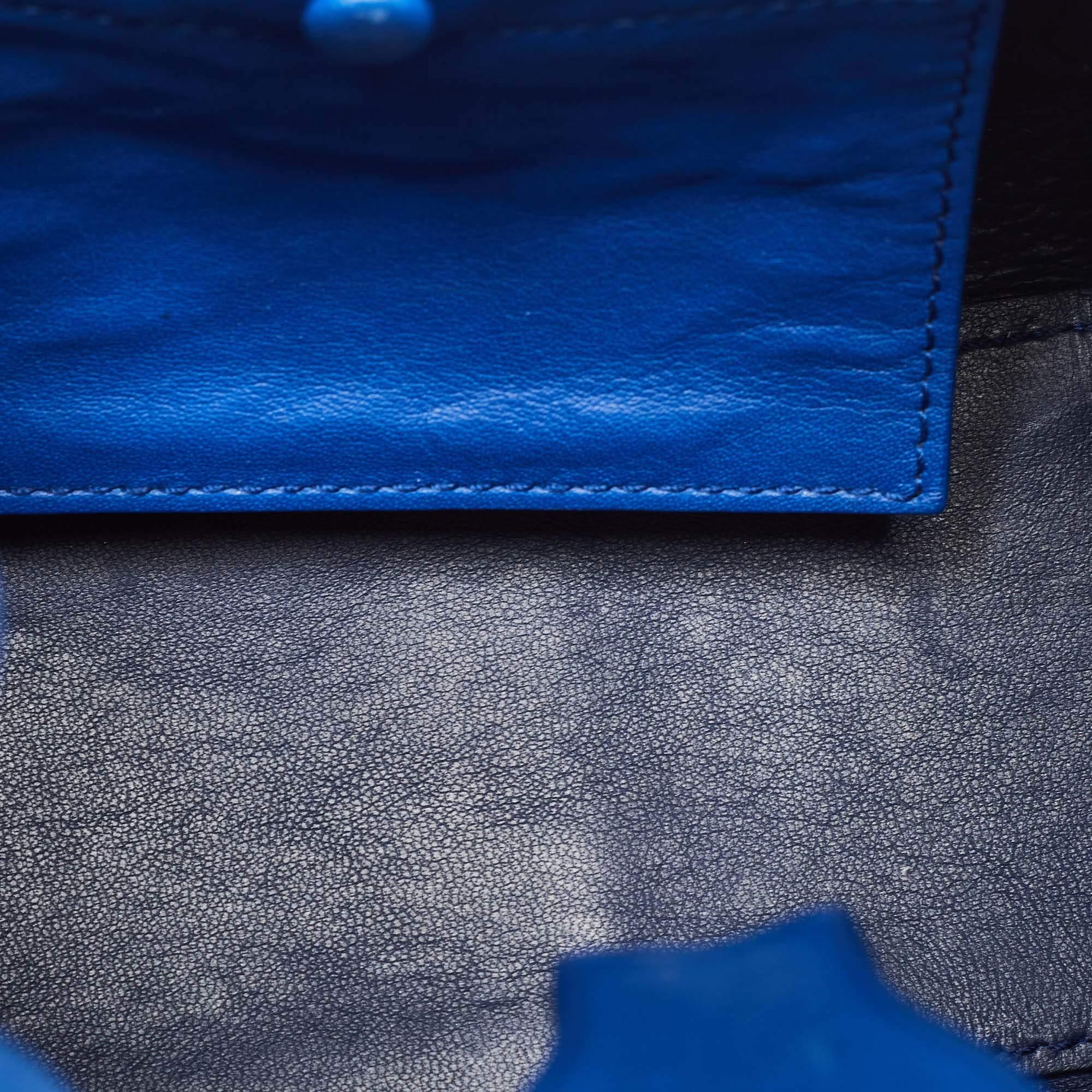 Ralph Lauren Blue Leather Mini Ricky Tote 5