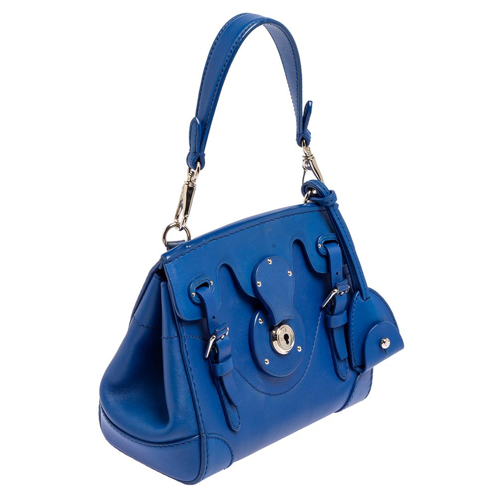 ralph lauren blue handbag