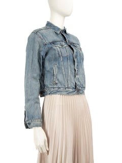 Ralph Lauren Blue Polo Bear Denim Jacket Size XS