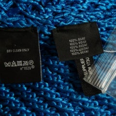 Ralph Lauren Blue Silk Crochet Easy Tank Top M