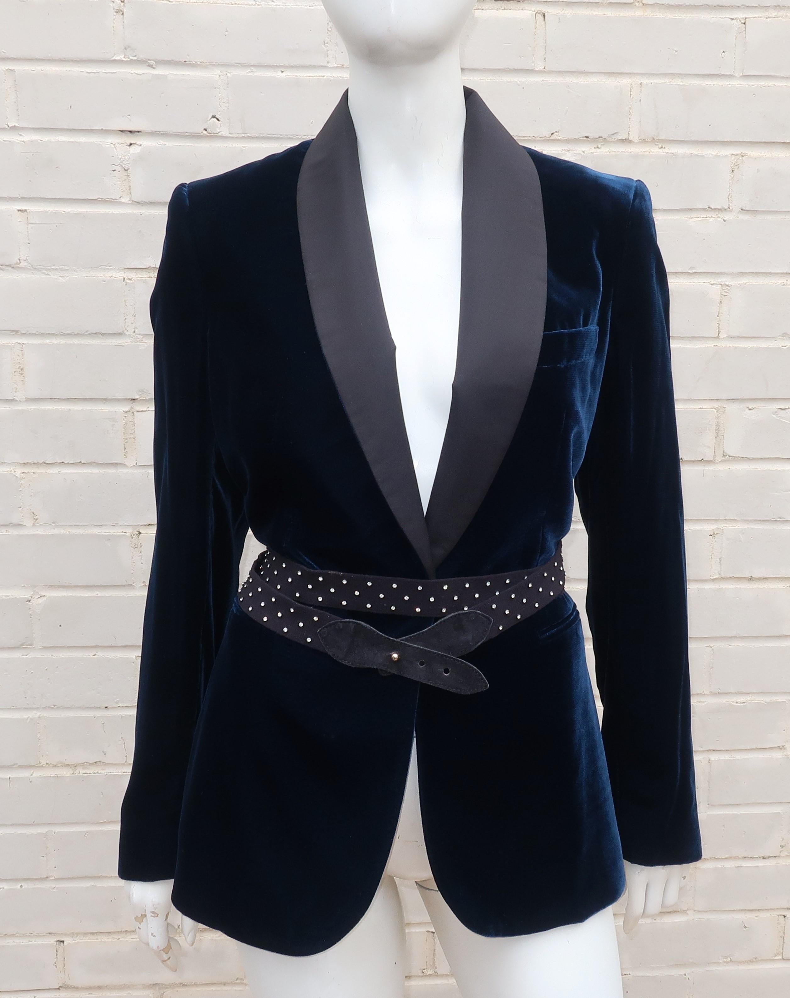 Ralph Lauren Blue Velvet Tuxedo Jacket 2