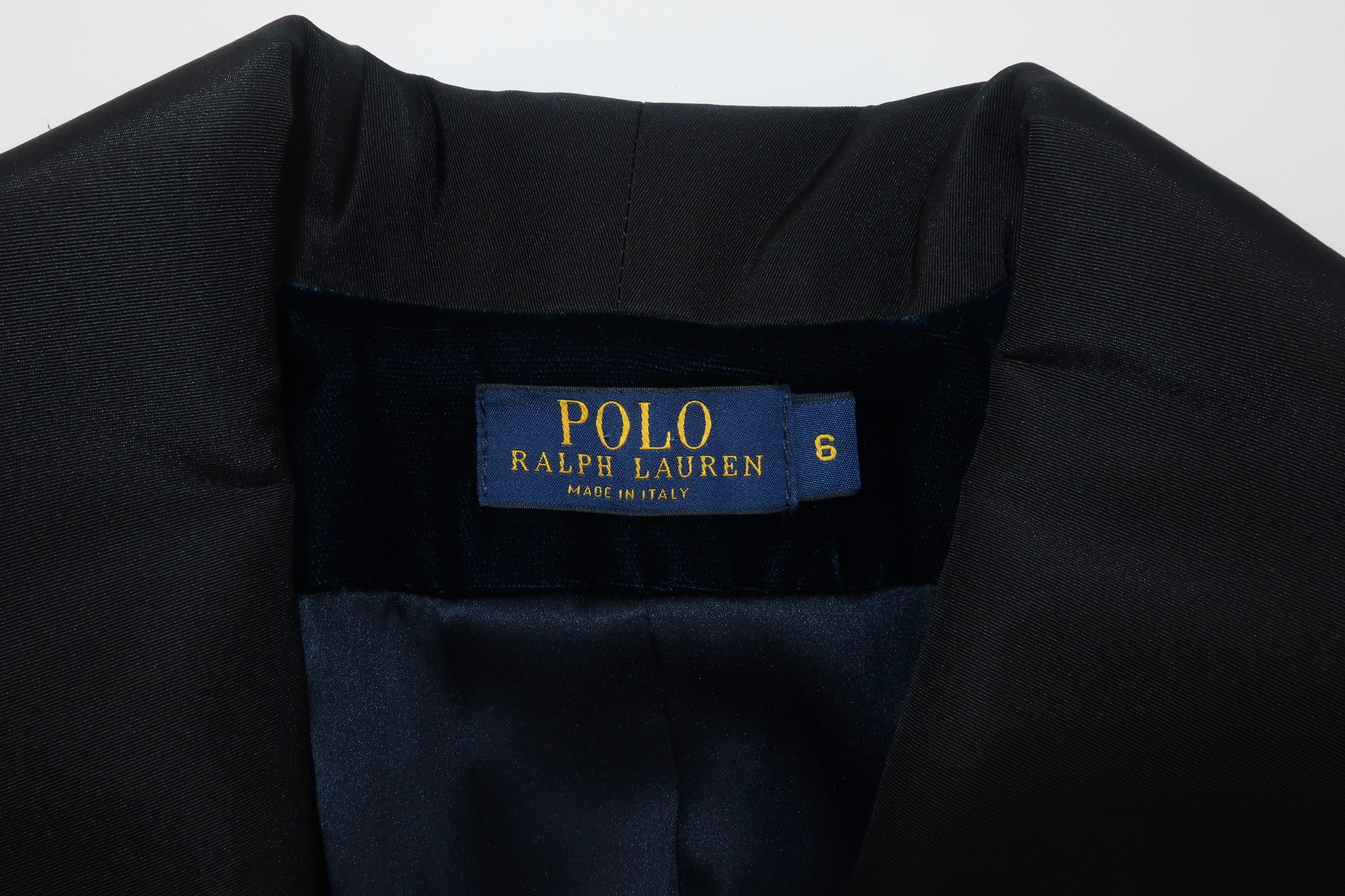 Ralph Lauren Blue Velvet Tuxedo Jacket 3