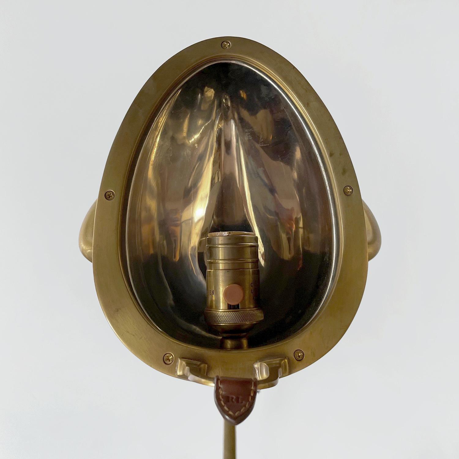 Ralph Lauren Brass & Leather Floor Lamp 8