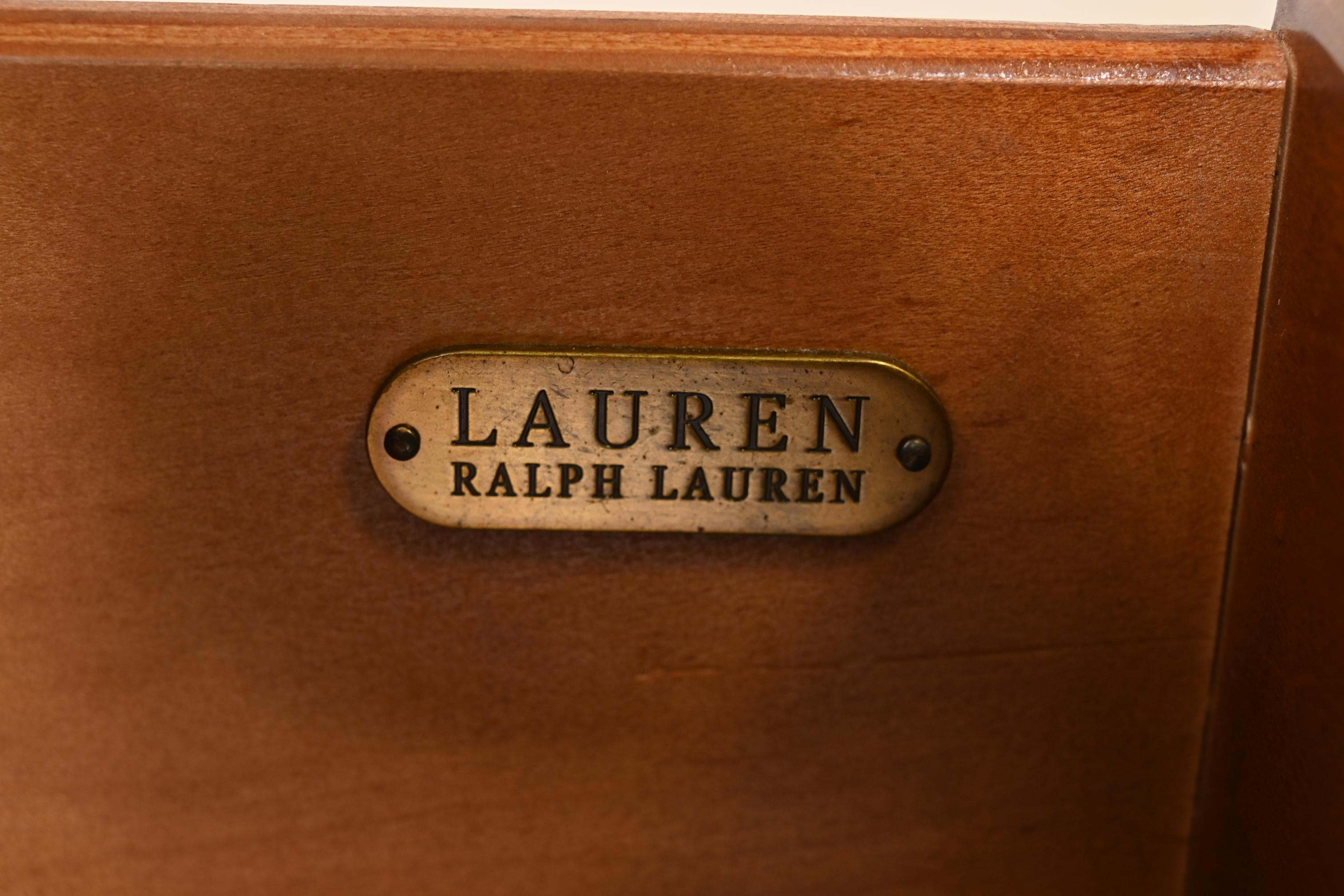 Ralph Lauren British Colonial Carved Mahogany Sideboard Buffet or Console Table For Sale 3
