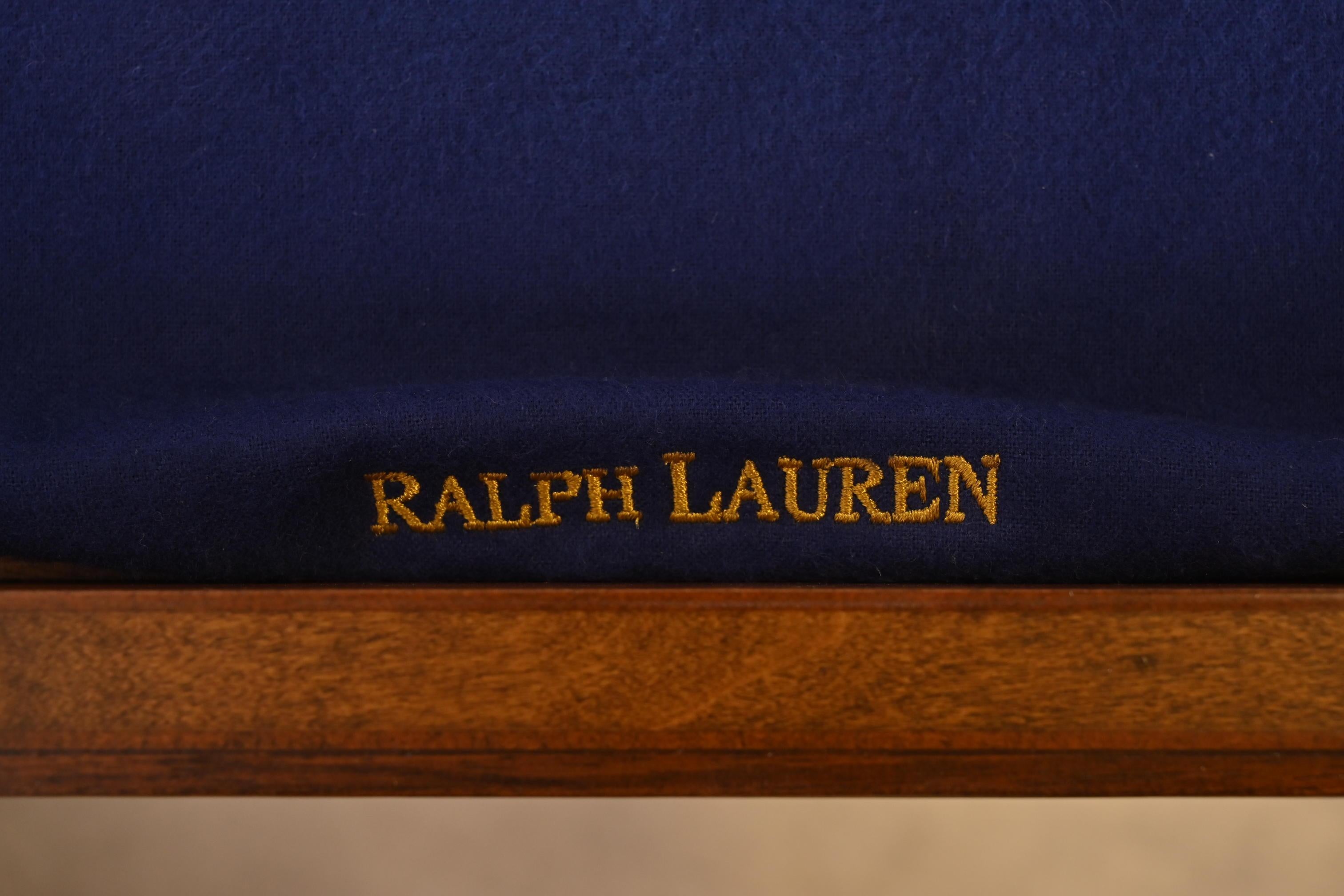 Ralph Lauren British Colonial Flame Mahogany Extension Dining Table, Refinished For Sale 5