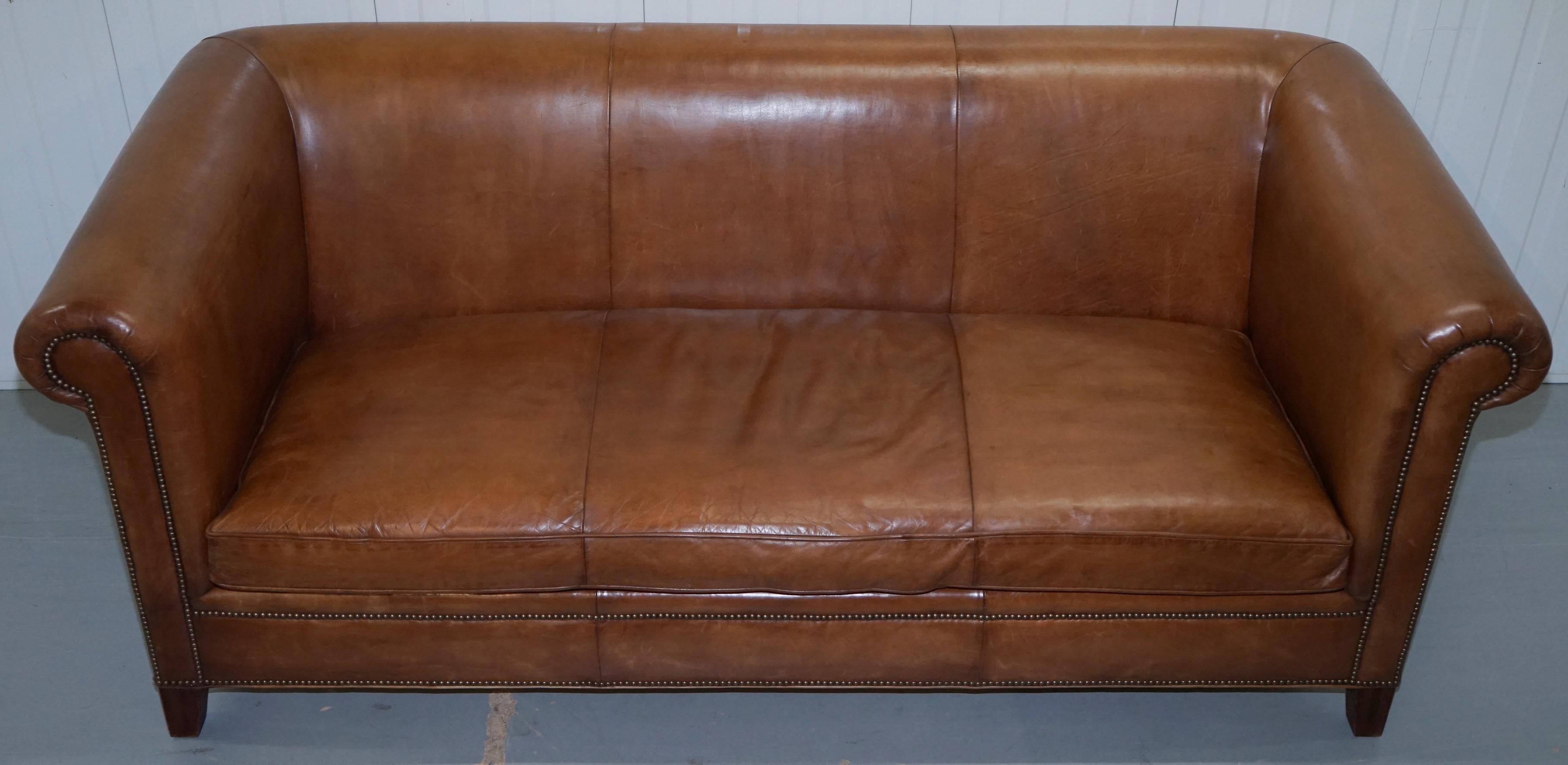 ralph lauren leather sofa