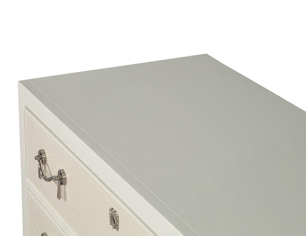 Ralph Lauren Brook Street Chest in White Lacquer In Excellent Condition In North York, ON