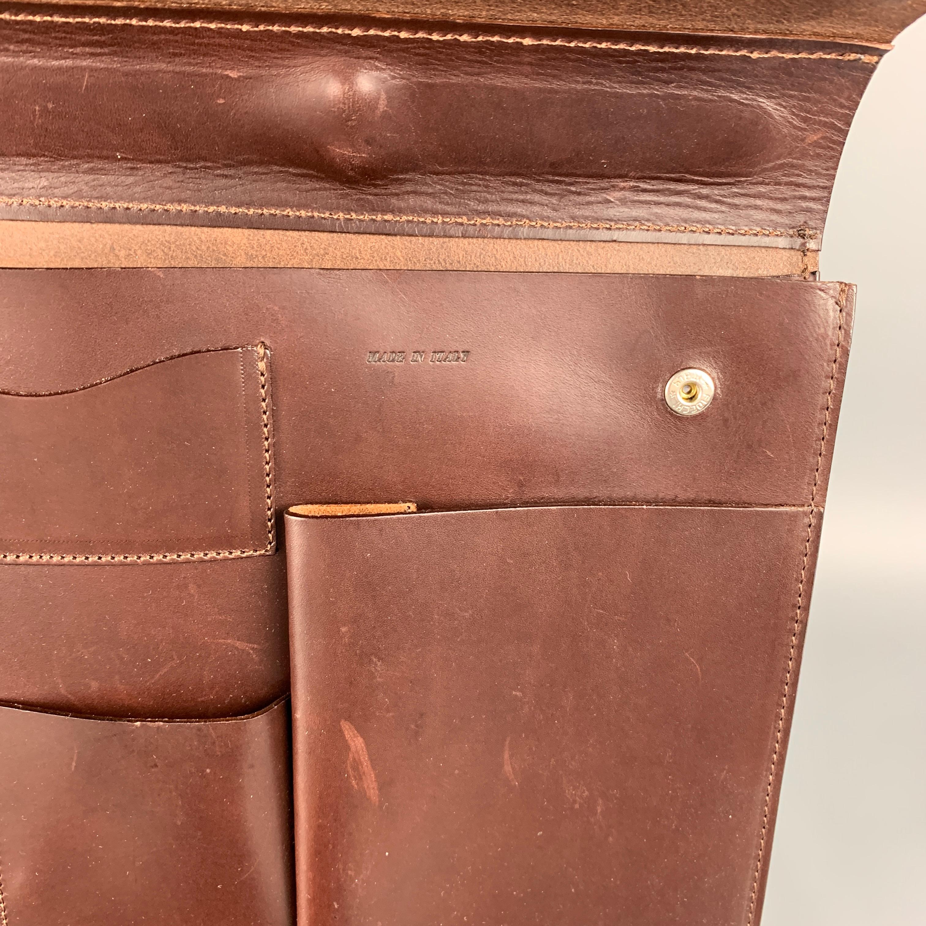 Men's RALPH LAUREN Brown Bifold Leather Briefcase