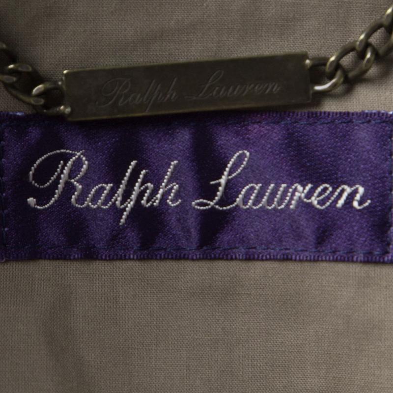 Men's Ralph Lauren Brown Cotton Belted Trench Coat M