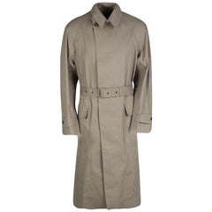 Ralph Lauren Brown Cotton Belted Trench Coat M