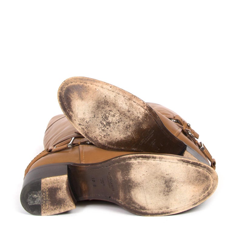 Ralph Lauren Brown Leather Boots - Size 40,5 at 1stDibs | ralph lauren ...