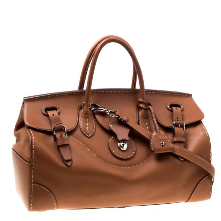 Ralph Lauren Brown Leather East/West Ricky 40 Top Handle Bag For Sale at  1stDibs | ralph lauren ricky bag 40, ralph lauren ricky 40, ricky brown bag