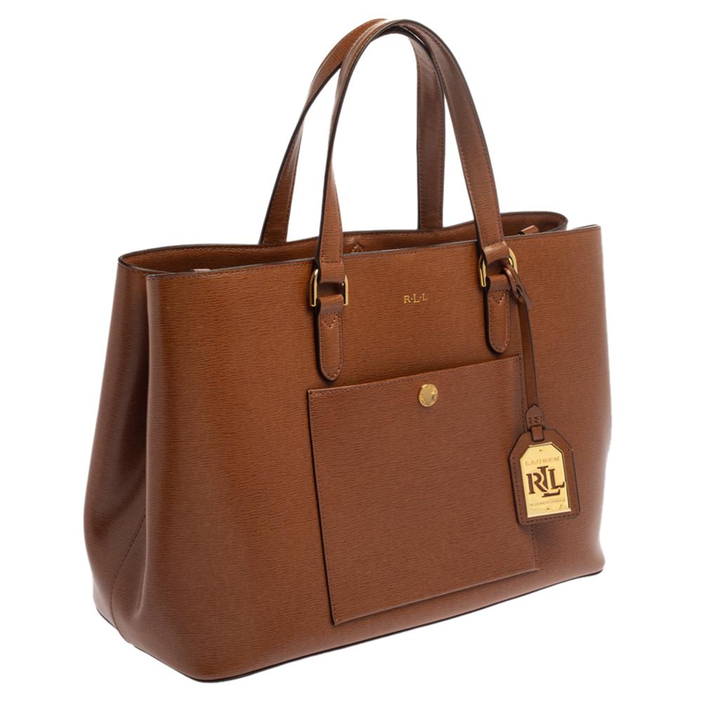 ralph lauren tasche braun leder