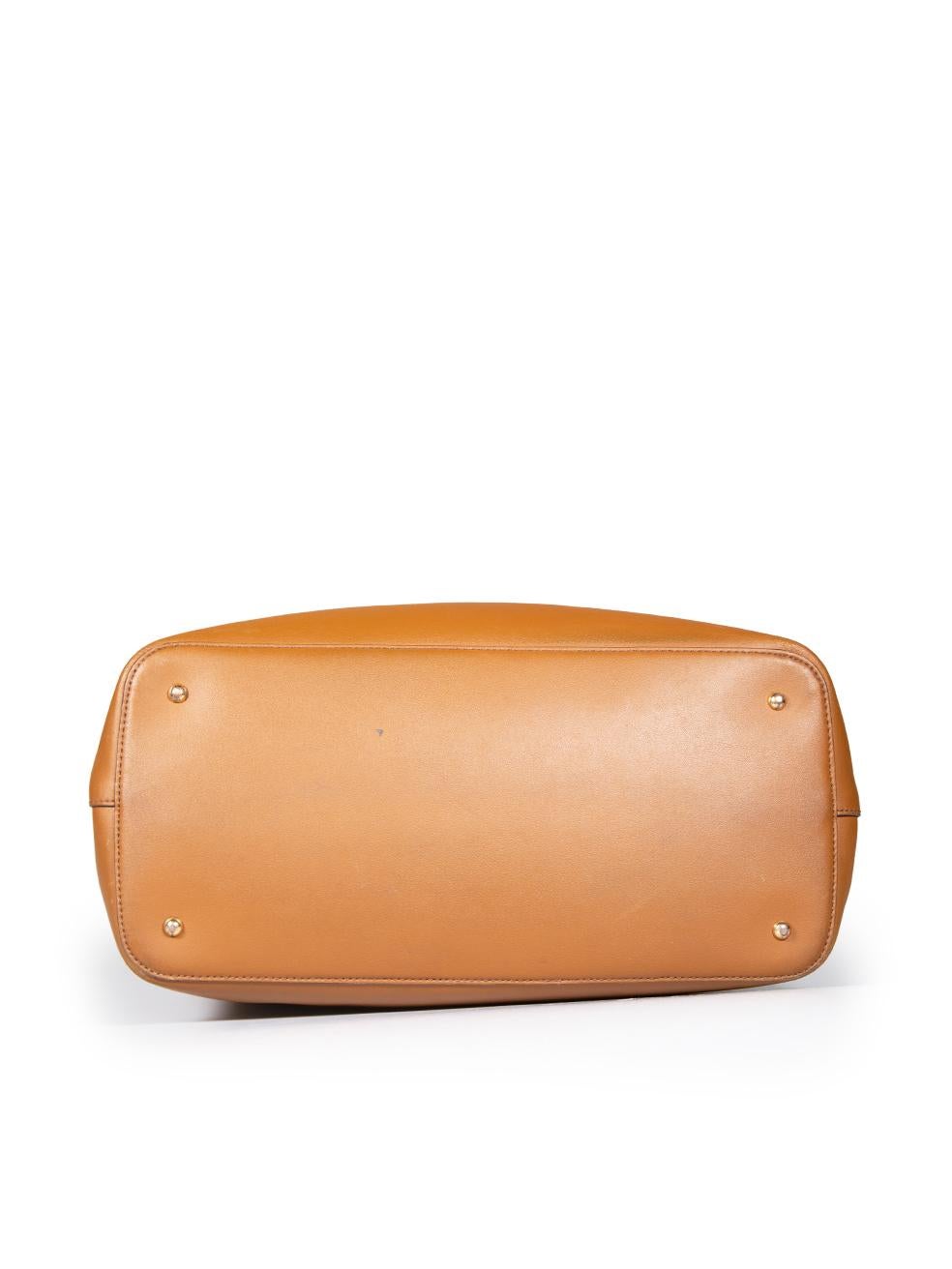 Women's Ralph Lauren Brown Leather Handbag For Sale