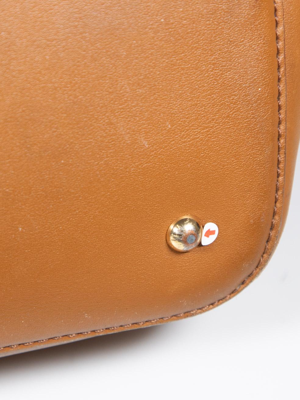 Ralph Lauren Brown Leather Handbag For Sale 4