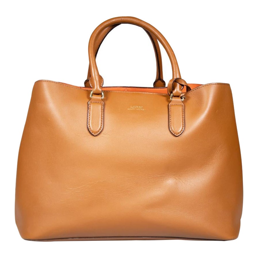 Ralph Lauren Brown Leather Handbag