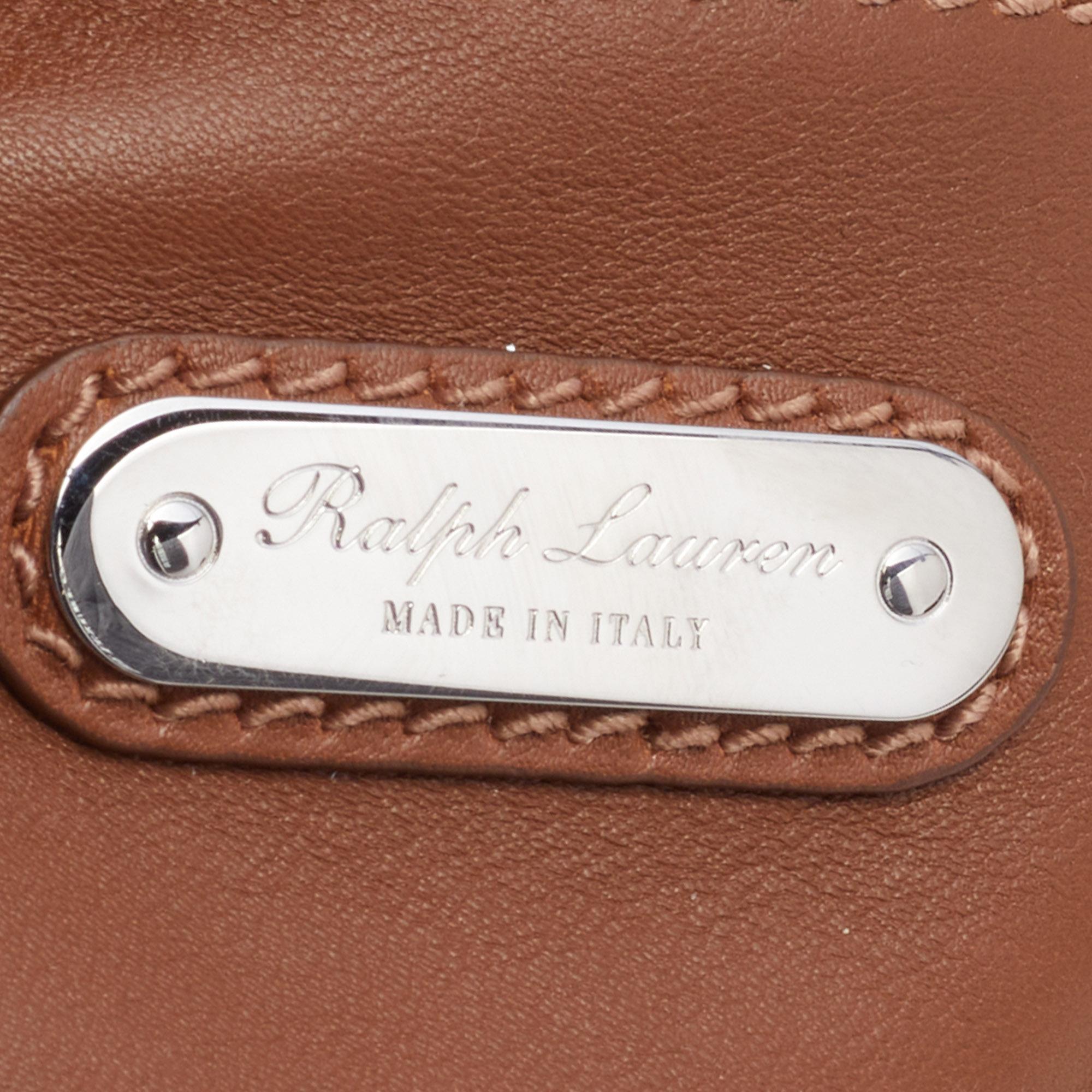 Ralph Lauren Brown Leather Ricky Satchel 3