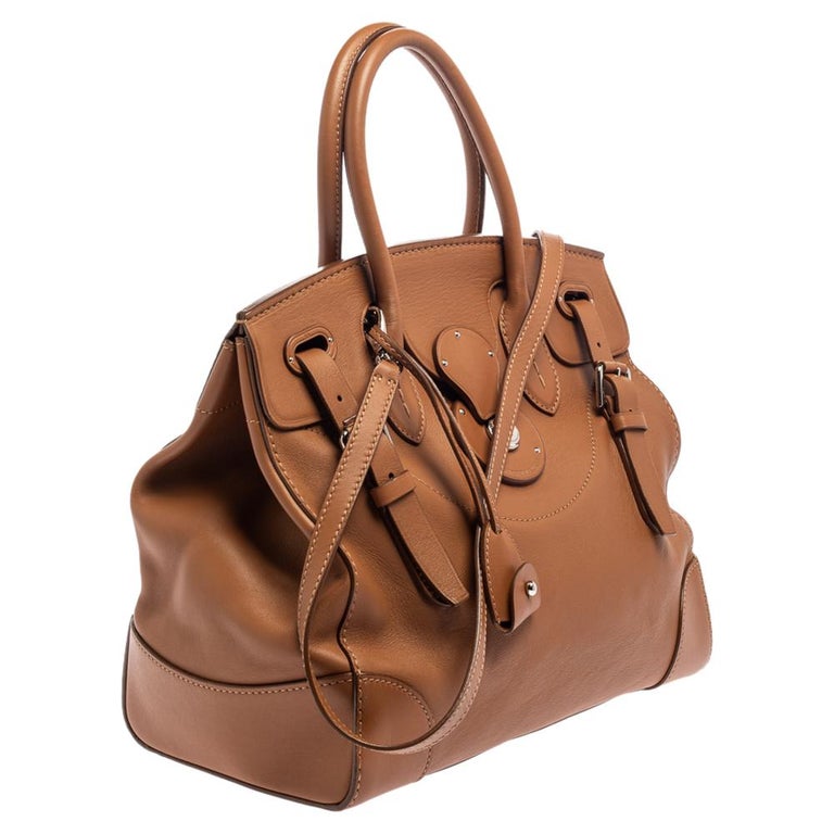 Ralph Lauren Handbags Caramel Leather ref.367217 - Joli Closet