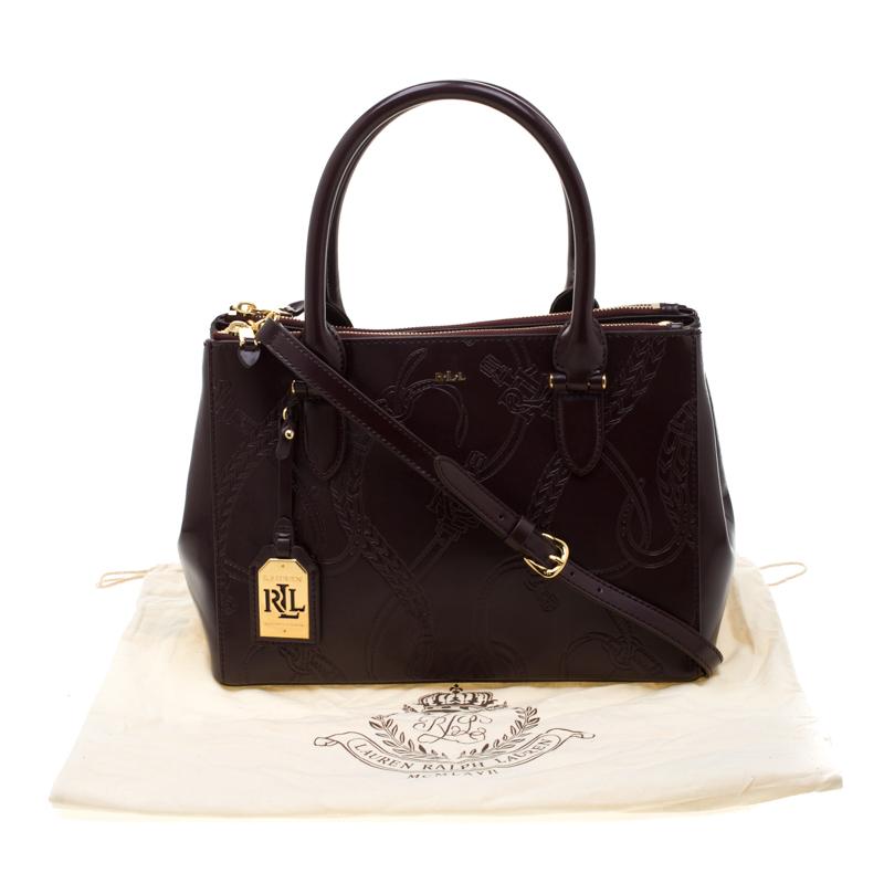 ralph lauren burgundy bag