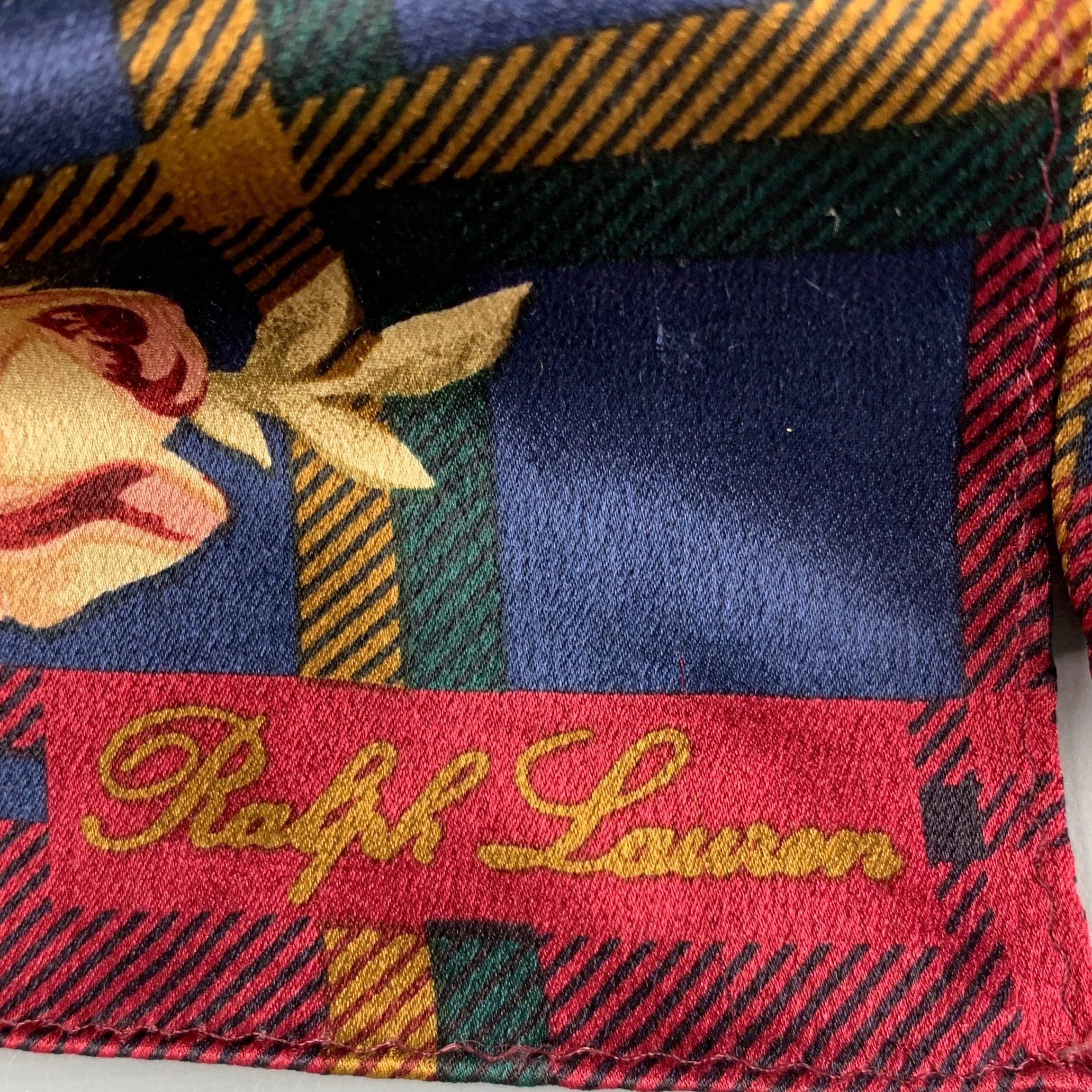 RALPH LAUREN scarf
in a
glossy burgundy fabric featuring multi-color plaid pattern with florals.Very Good Pre-Owned Condition. 

Measurements: 
  68 inches  x 14 inches 
  
  
 
Reference No.: 128364
Category: Scarves & Shawls
More Details
   