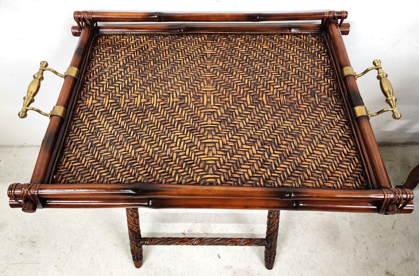 For FULL item description click on CONTINUE READING at the bottom of this page.

Offering One Of Our Recent Palm Beach Estate Fine Furniture Acquisitions Of A
RALPH LAUREN British Colonial Style Butler Serving Tray Table

Approximate