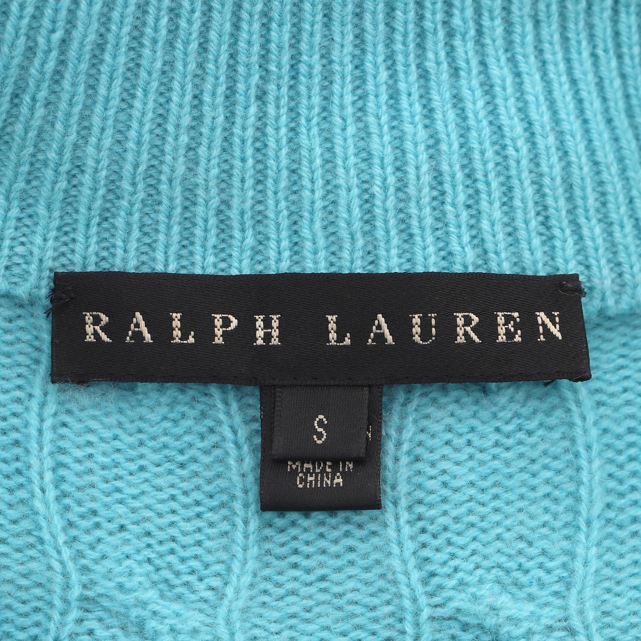  Ralph Lauren - Pull en cachemire à col V en maille torsadée Pour femmes 
