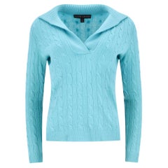Ralph Lauren Cable Knit V-Neck Cashmere Jumper
