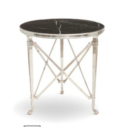 Ralph Lauren Cannes Gueridon Beistelltisch mit schwarzer Marmorplatte