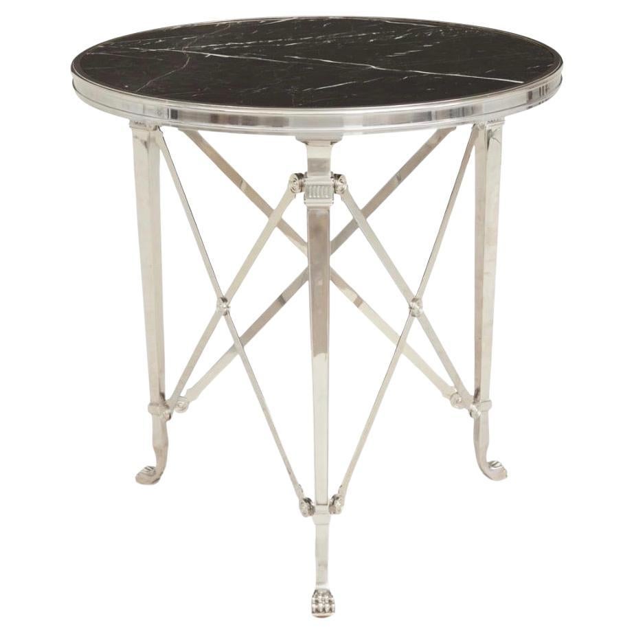 Ralph Lauren Cannes Gueridon Occasional Table with Black Marble Top