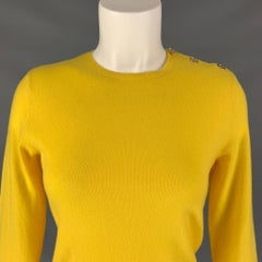 RALPH LAUREN Cashmere Knitted Size M Yellow Pullover