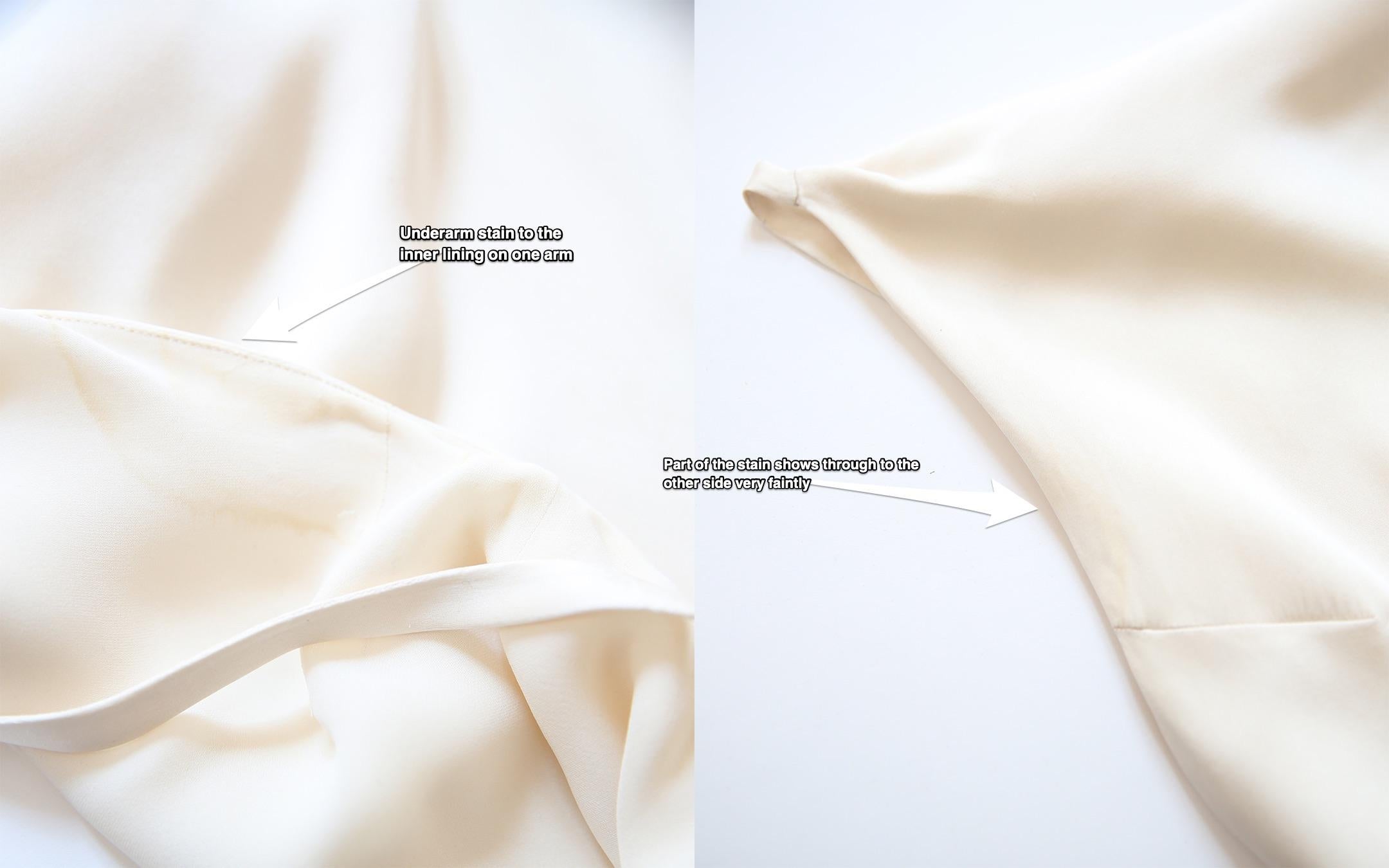 Ralph Lauren champagne bias cut backless silk slip style gown robe dos nu en vente 12