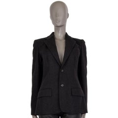 RALPH LAUREN charcoal grey wool CLASSIC Blazer Jacket 4 XS