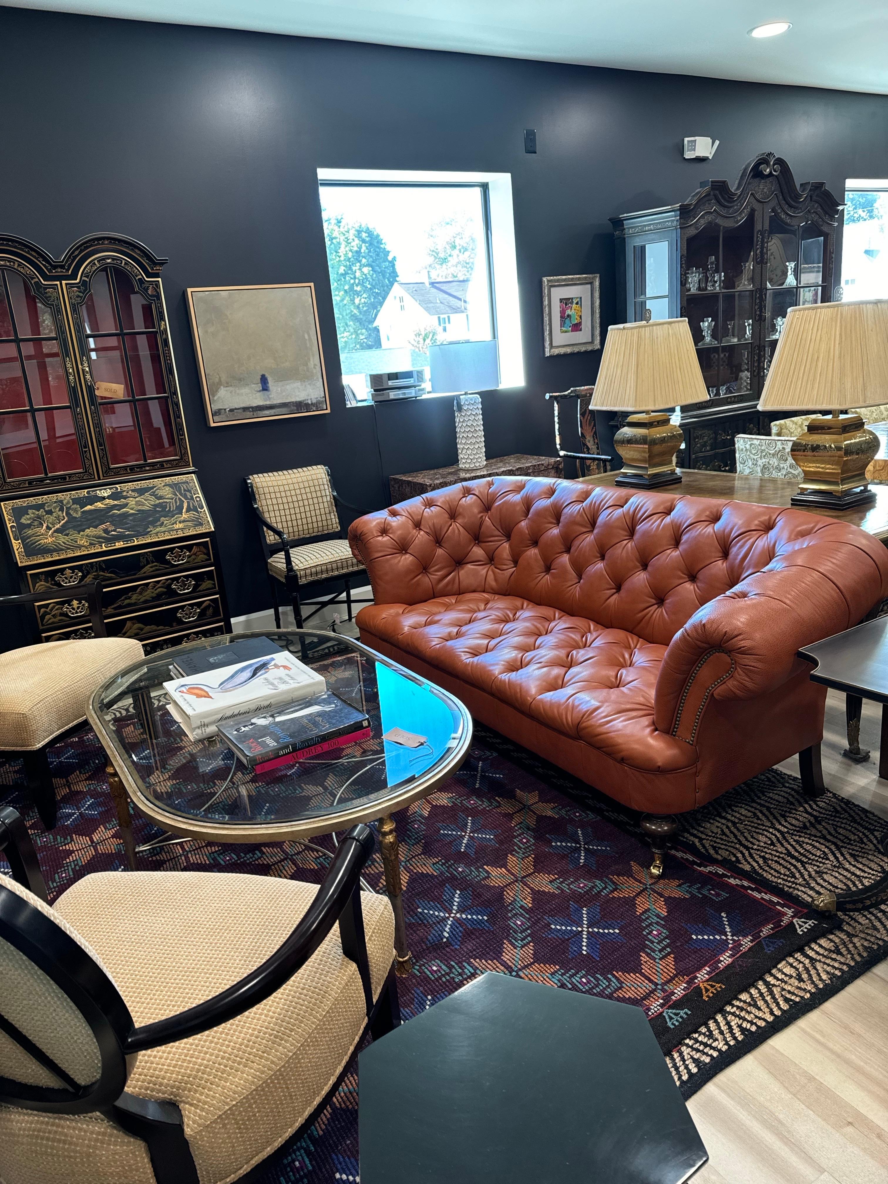 Sofá Chesterfield Ralph Lauren Colonial británico en venta