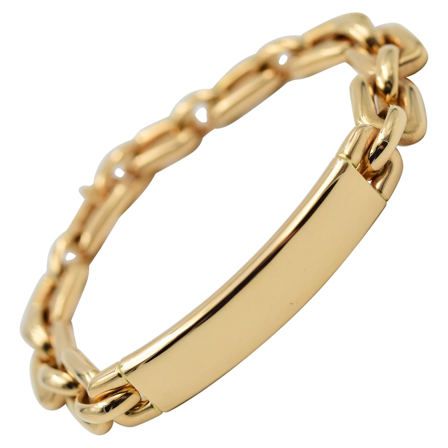 Ralph Lauren Chunky Chain ID Bracelet in 18 Karat Rose Gold