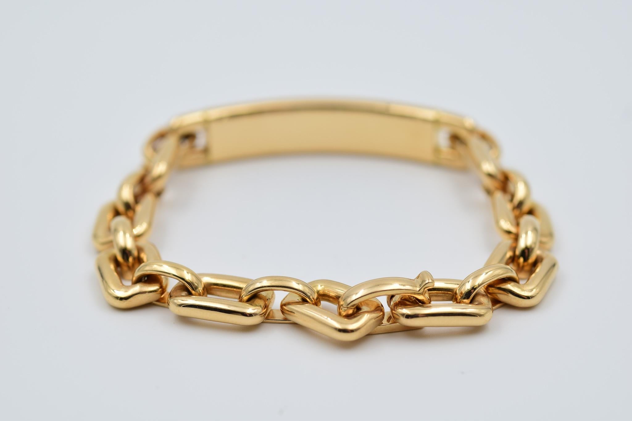 Ralph Lauren Chunky Chain ID Bracelet in 18 Karat Rose Gold For 