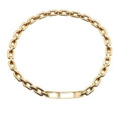 Ralph Lauren Chunky Chain Necklace 18k ID Bar