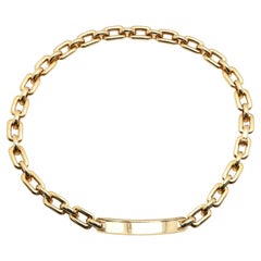 Ralph Lauren Chunky Chain Necklace 18k ID Bar
