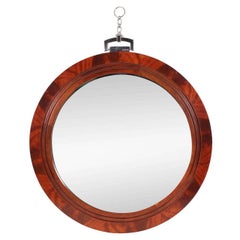 Ralph Lauren Circular Mahogany Wall Mirror