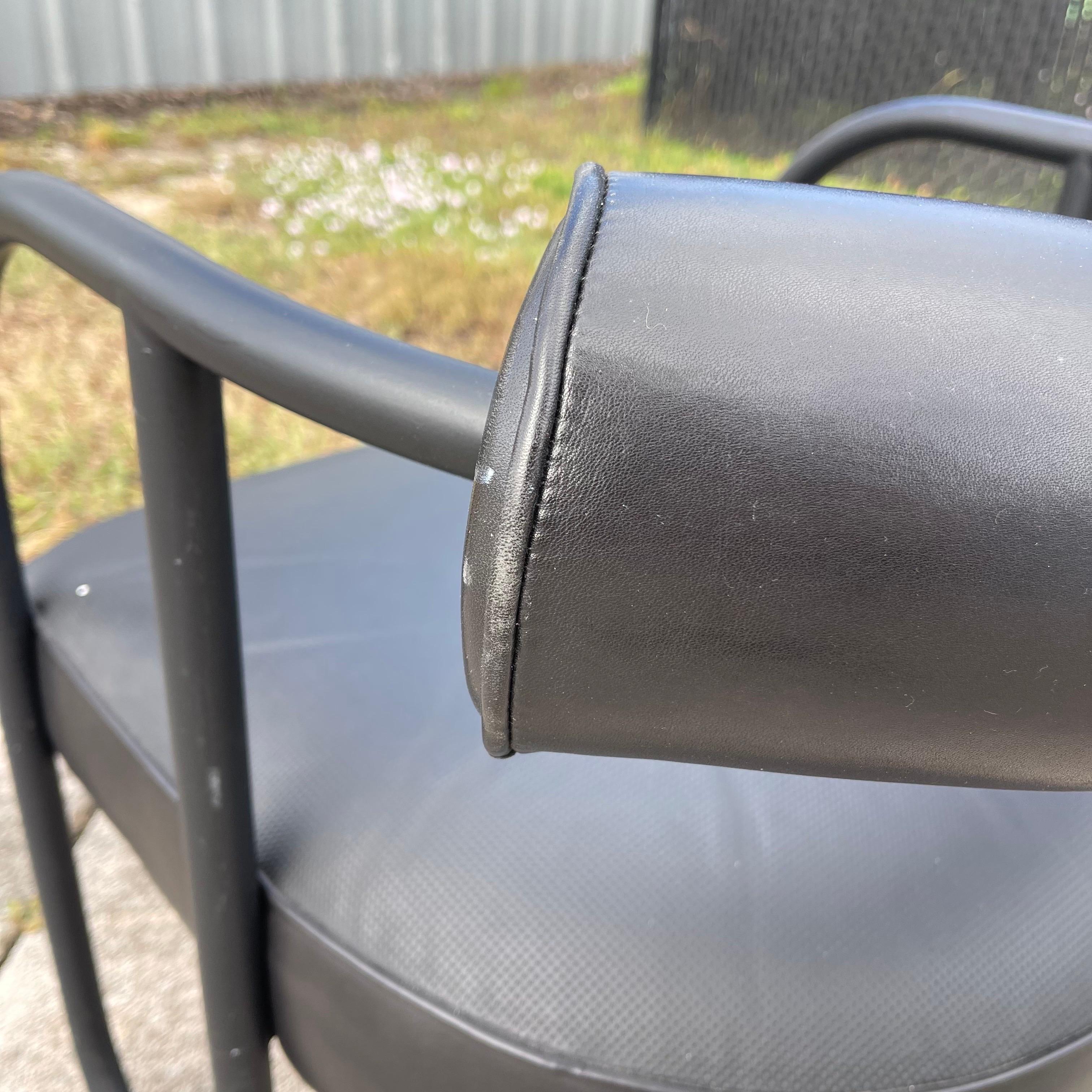 Ralph Lauren “City Modern Armchair” Bauhaus Style Tubular Leather Chair For Sale 5