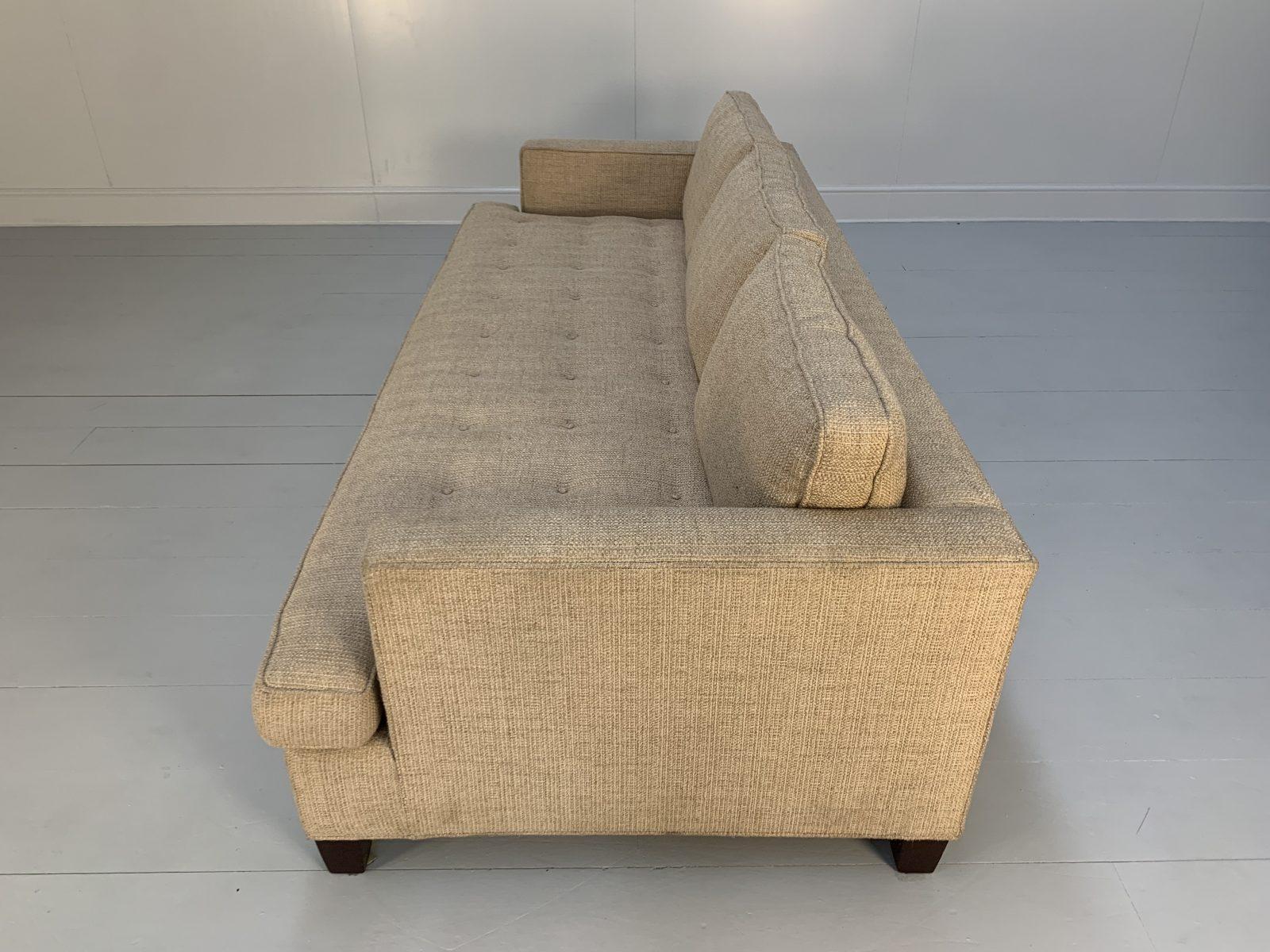 Ralph Lauren “Club” 3-Seat Sofa – In Woven Wool For Sale 5