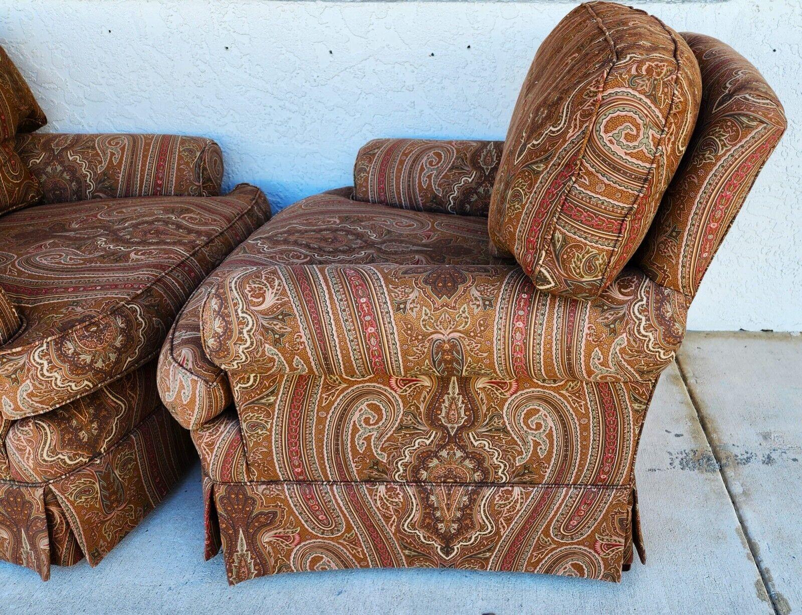 Ralph Lauren Club Lounge Chairs, a Pair In Good Condition In Lake Worth, FL