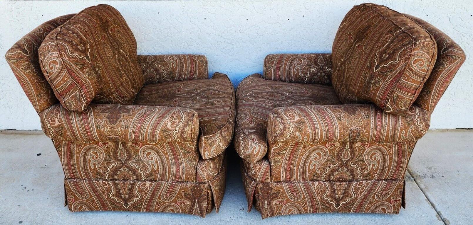 Ralph Lauren Club Lounge Chairs, a Pair 1